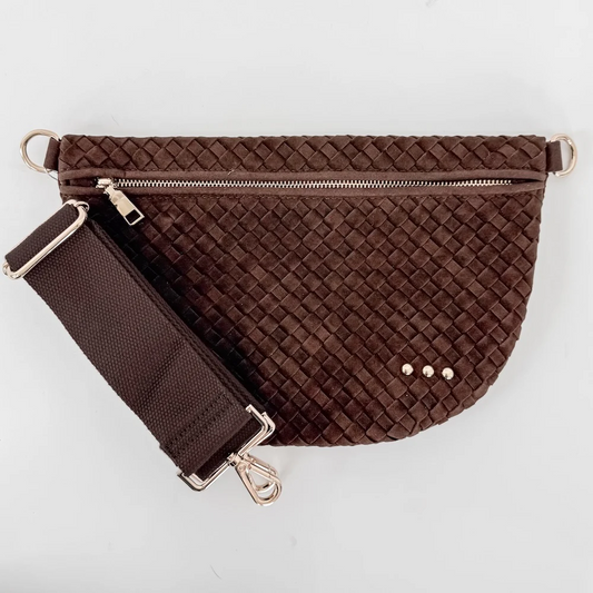 Suede Westlyn Woven Bum Bag