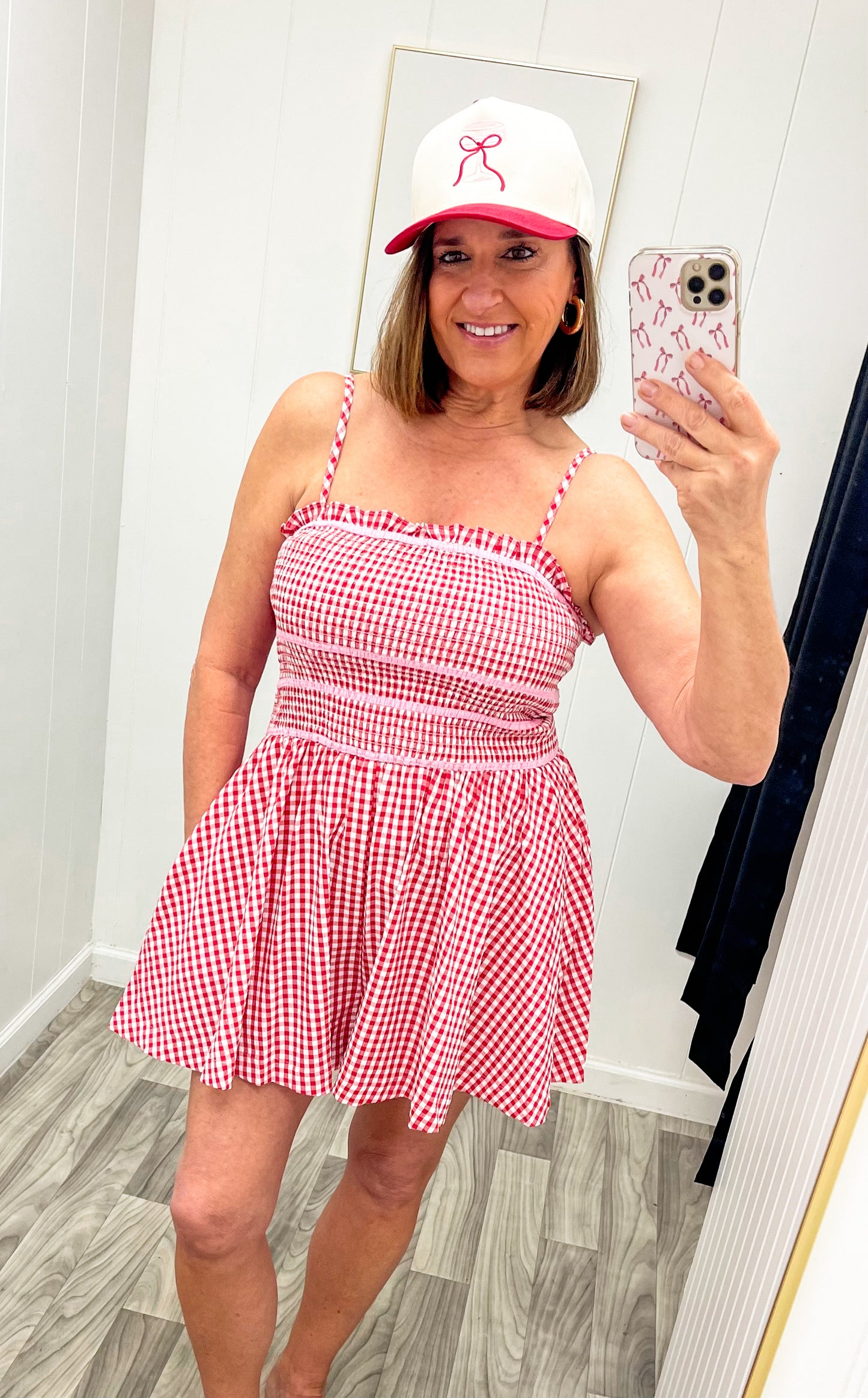 Gingham Ruffle Romper
