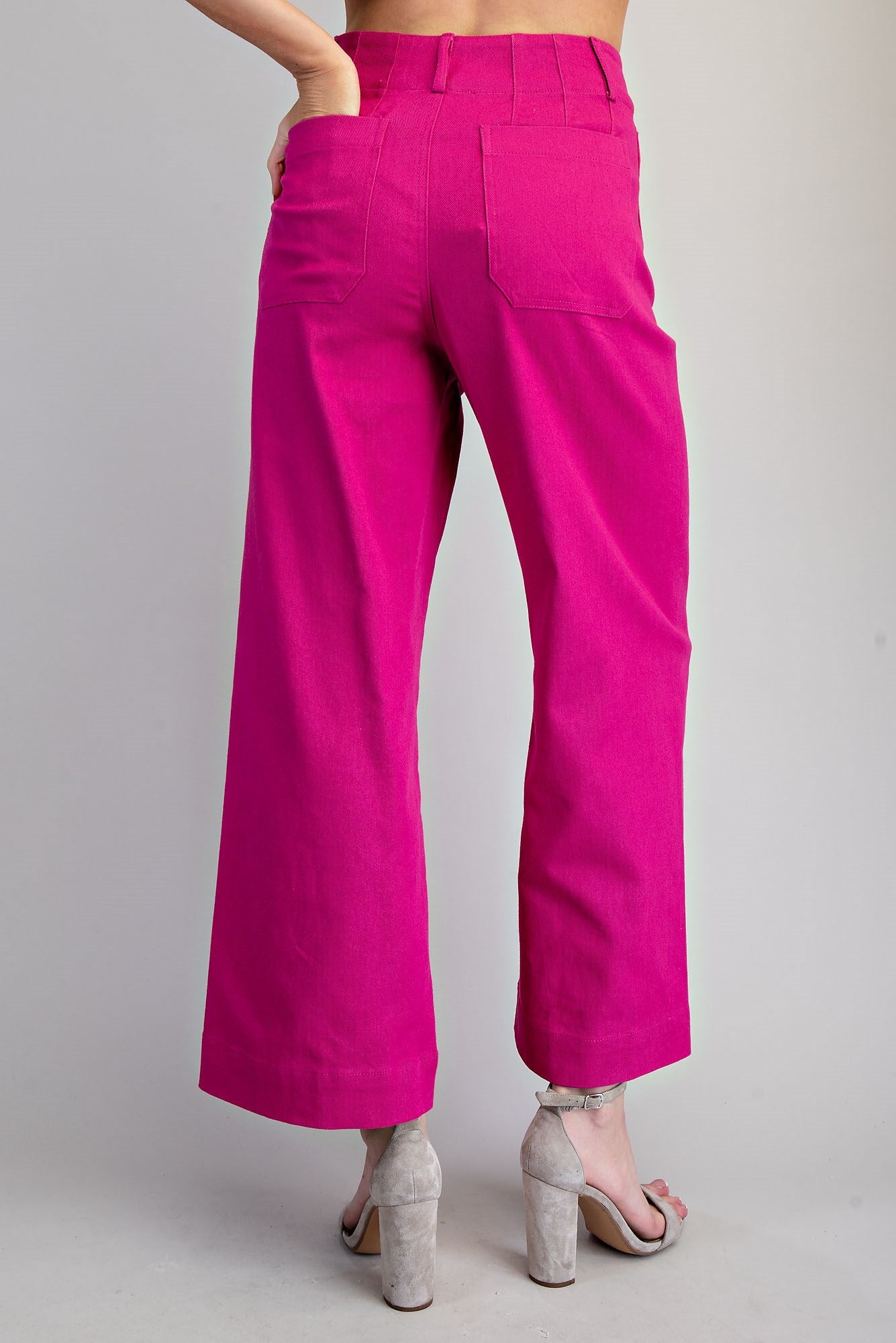 Washed Wide Leg Pants