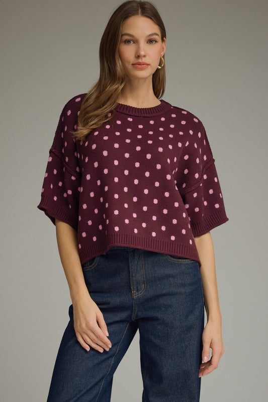 Polka Dot Darling Sweater
