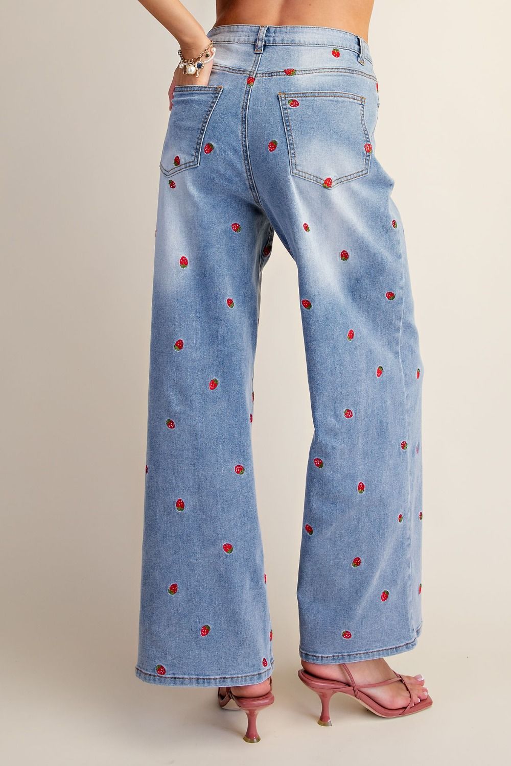 Strawberry Fields Denim Pants
