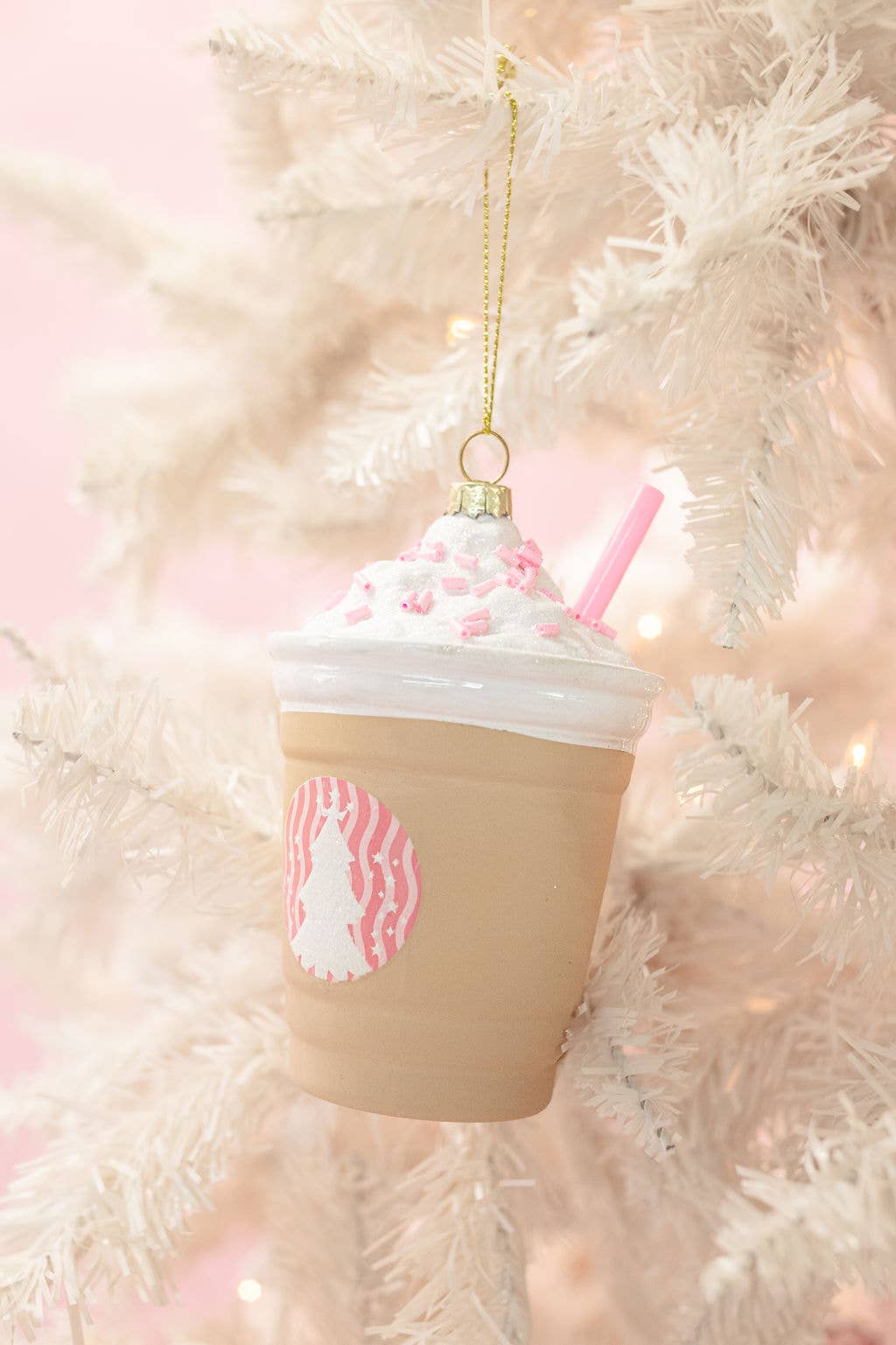 Frappe All the Way - Frozen Coffee Drink Christmas Ornament