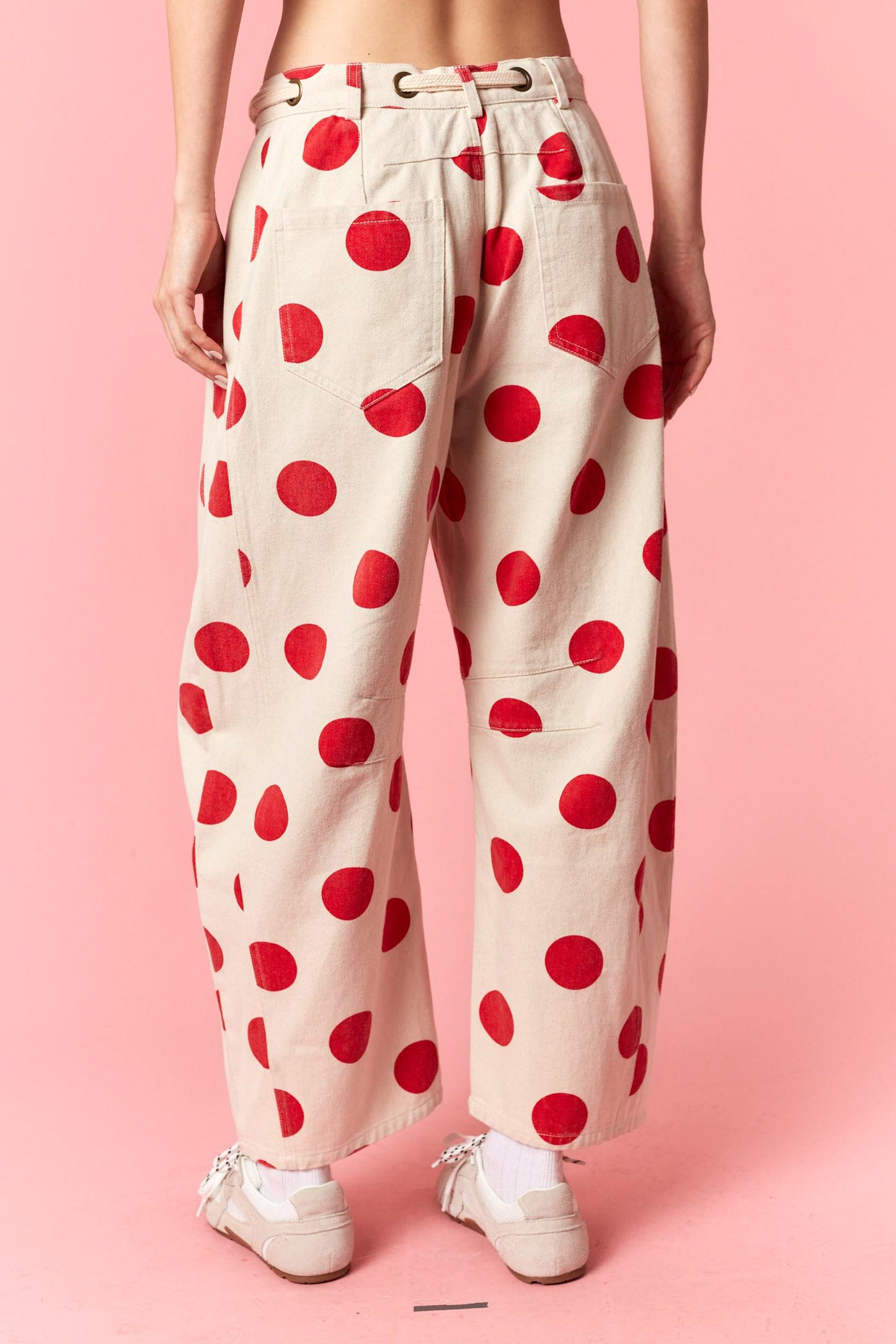 Dotty Denim Barrel Jeans