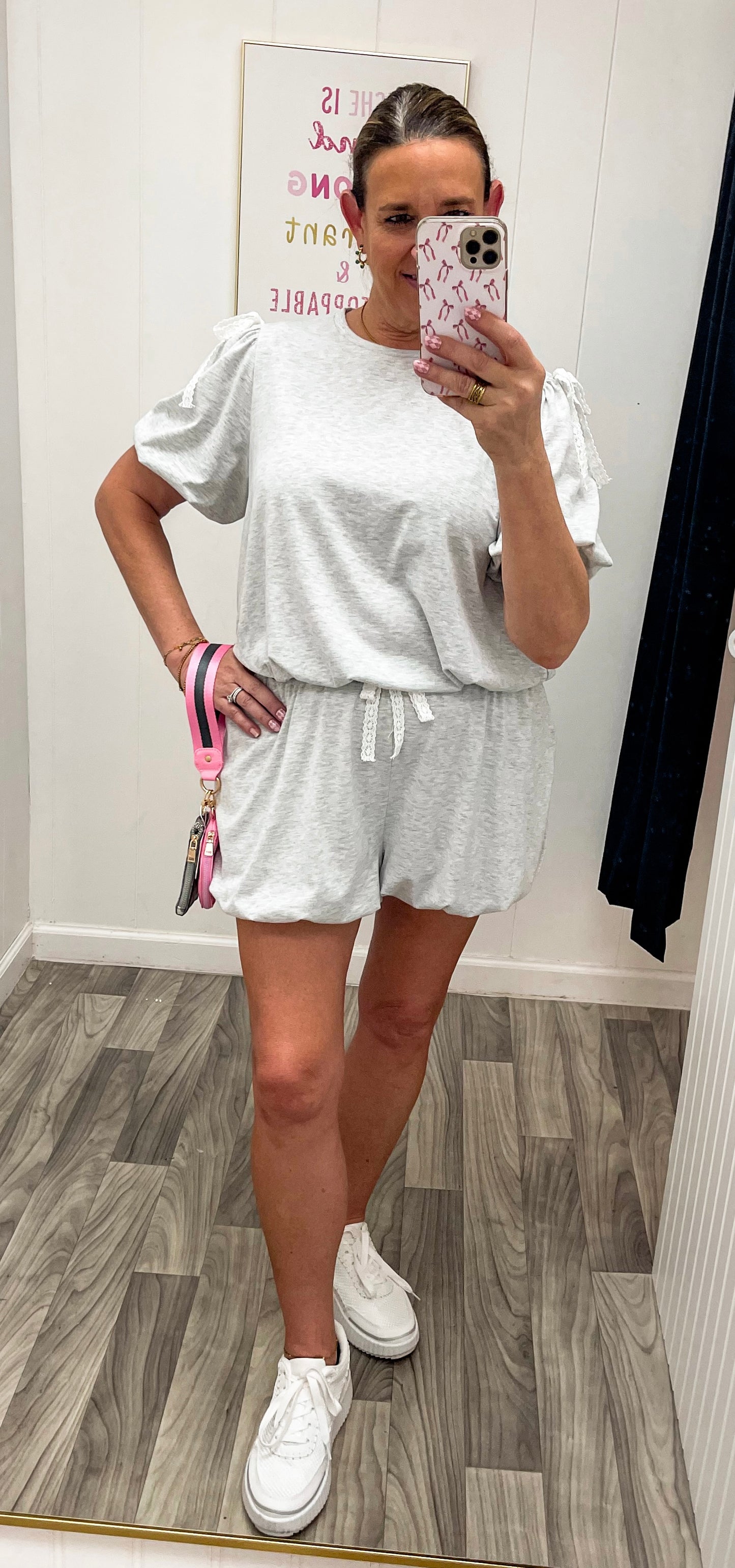 Bubble Hem Short Set