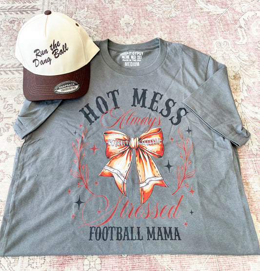 Hot Mess Football Tee