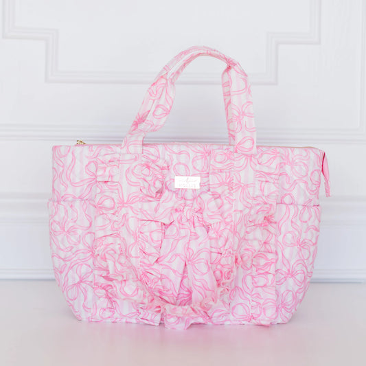 Hollis Quilted Coquette Diaper Bag