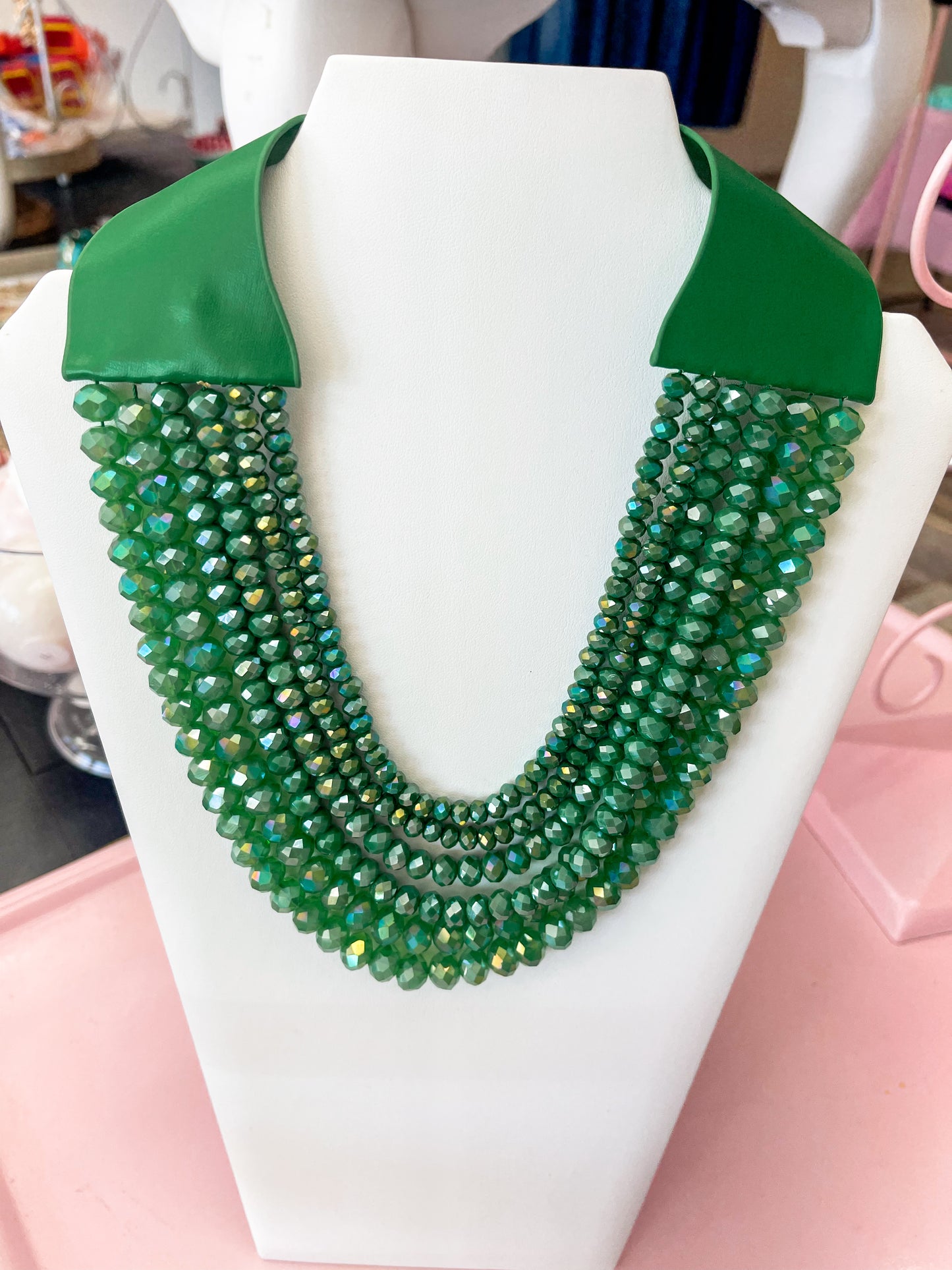 Chunky Layered Beaded Magnetic Necklace