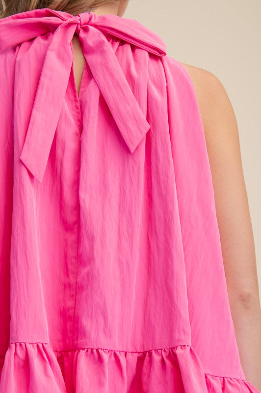 Halter Neck Back Tie Top