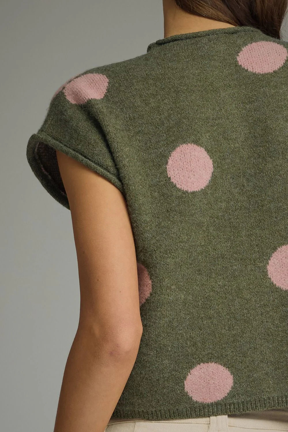 Polka Dot Sweater Top