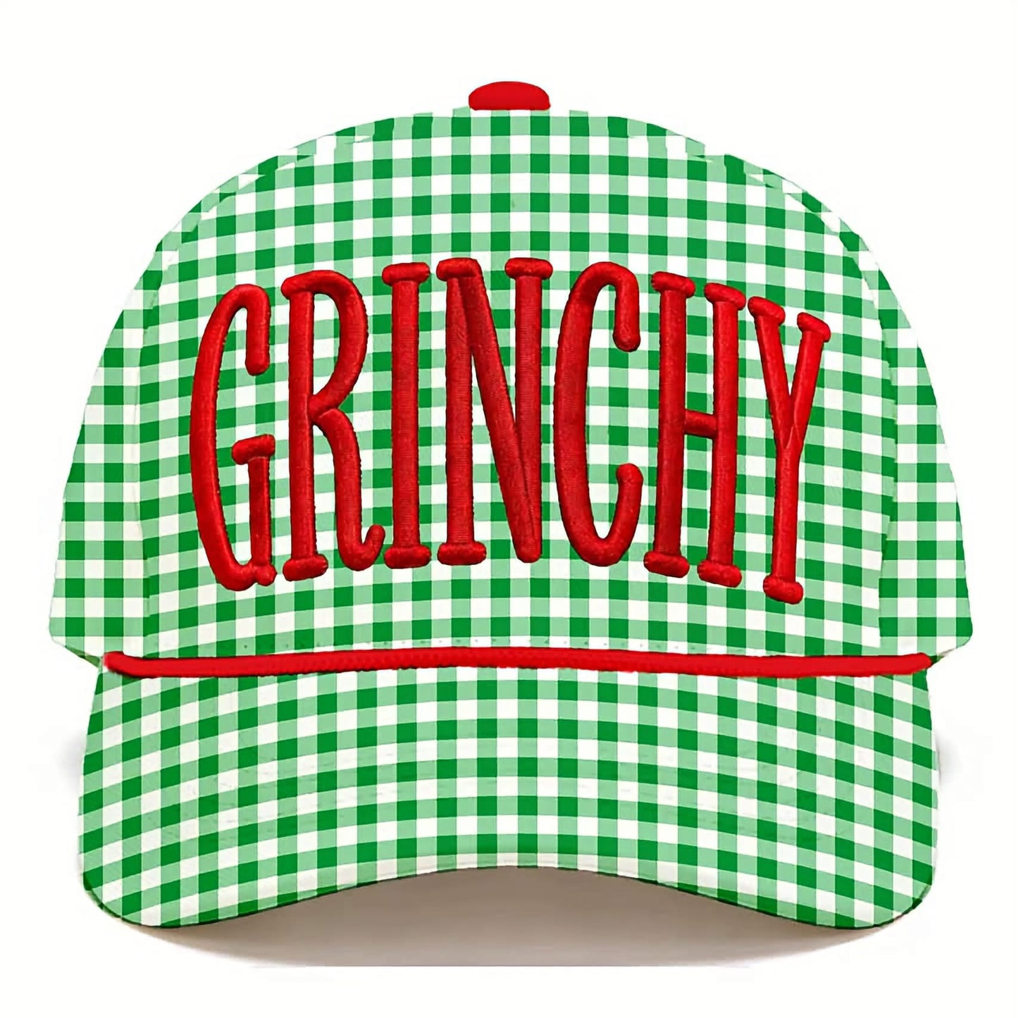 Grinchy Gingham Hat