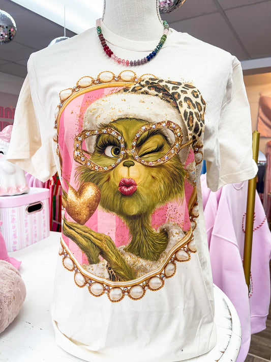 Green Girl Christmas Tee