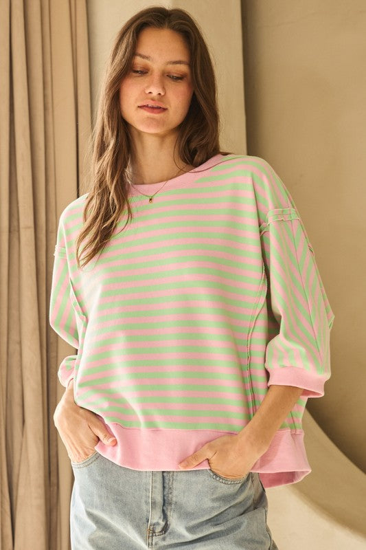 Sherbet Striped Top