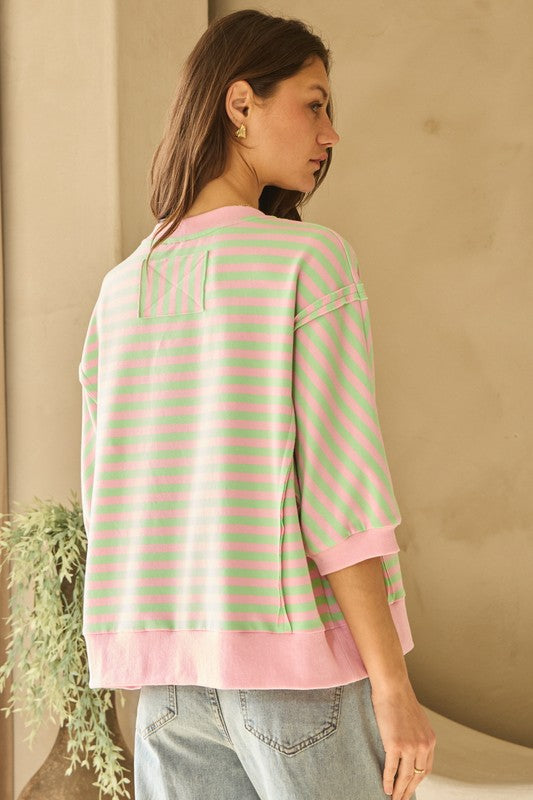 Sherbet Striped Top