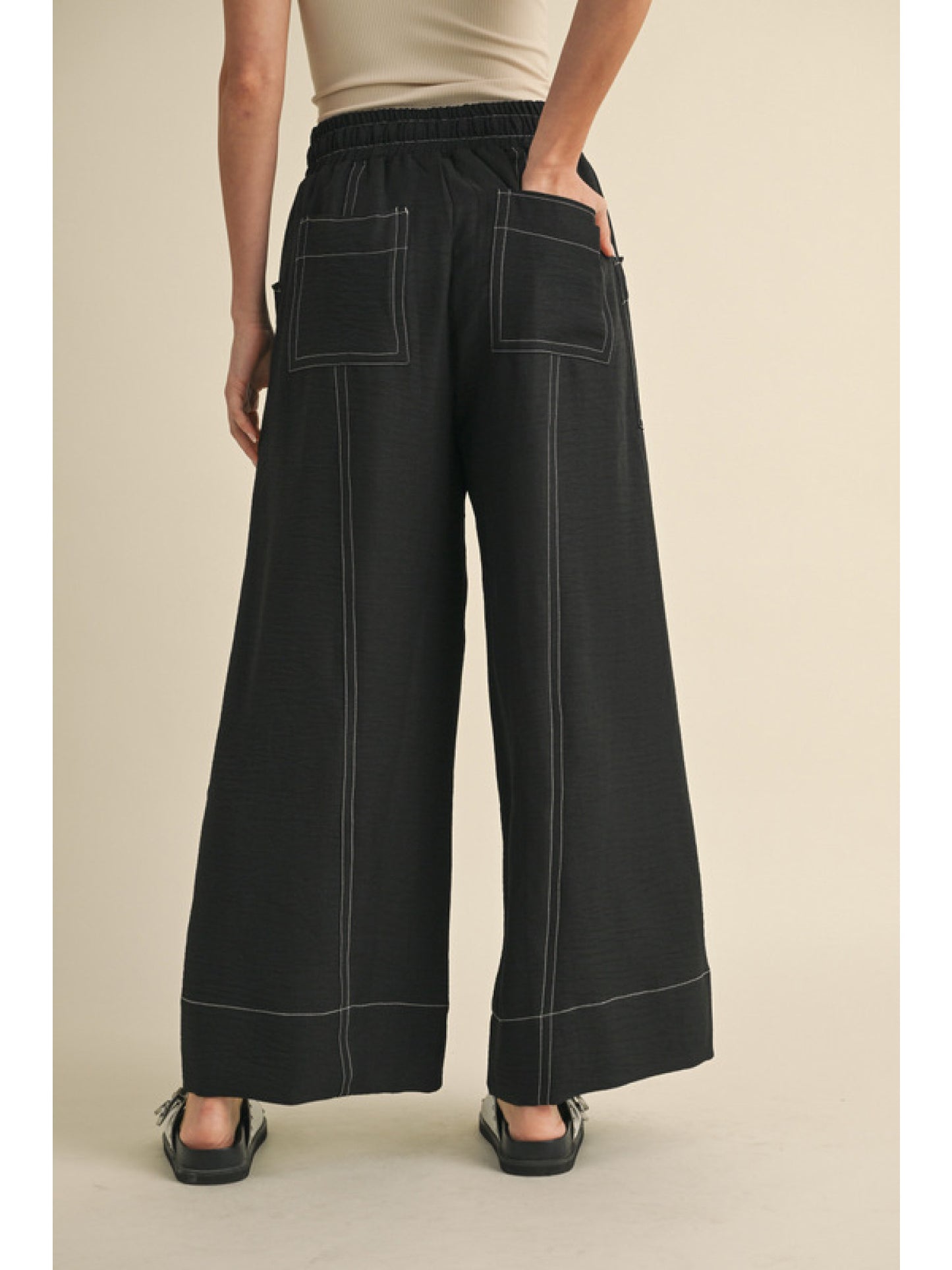 Wide Leg Drawstring Pant