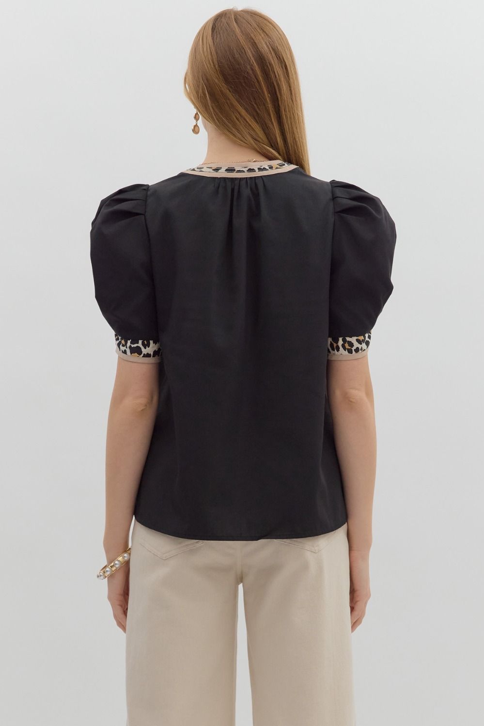 Wild Side Banded Sleeve Top