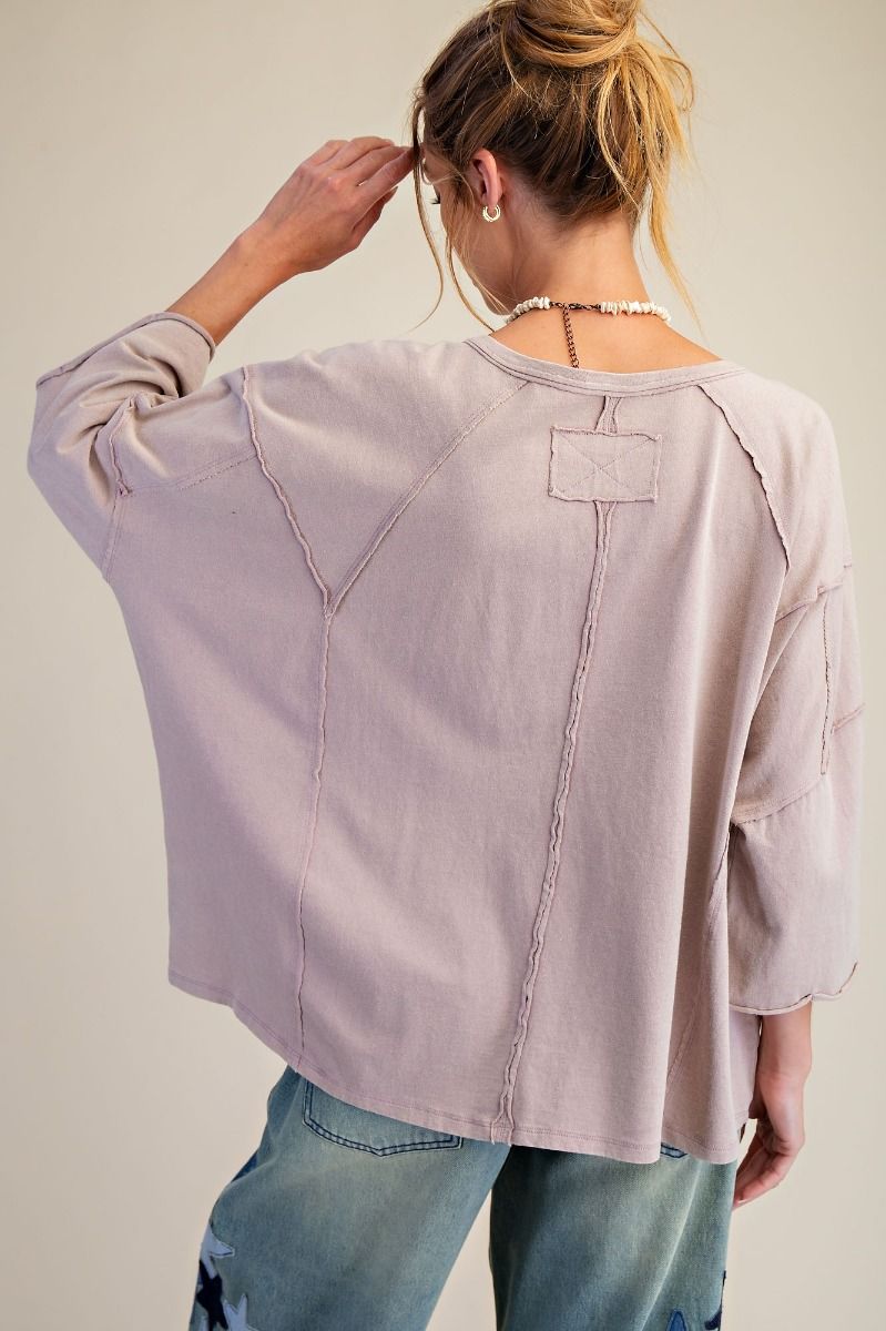 Love Patch Mineral Washed Top