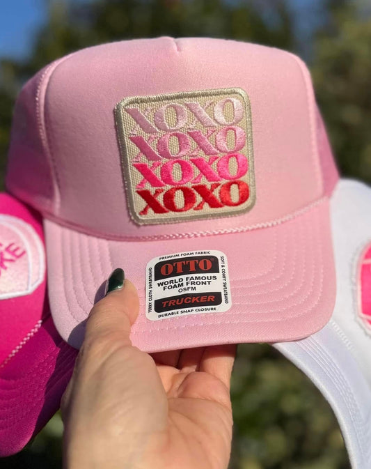 XOXO Pink Trucker Hat