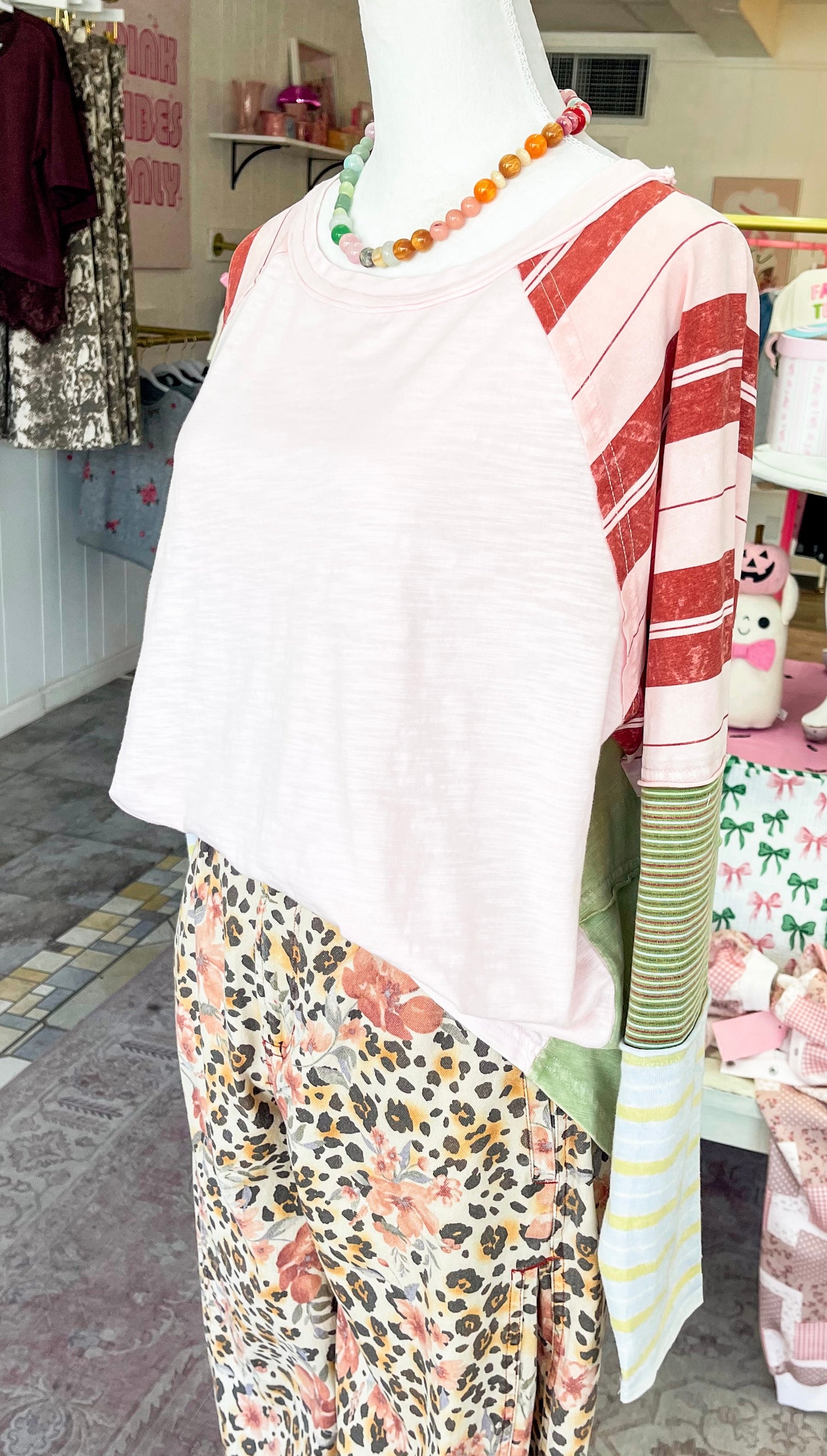 Mixed Stripe Top