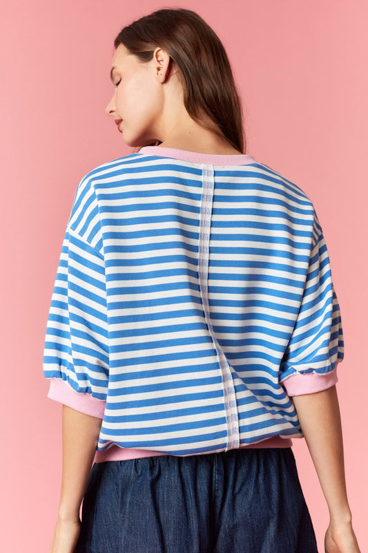 Stripe French Terry Top