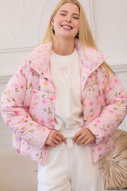 Floral Puffer Jacket