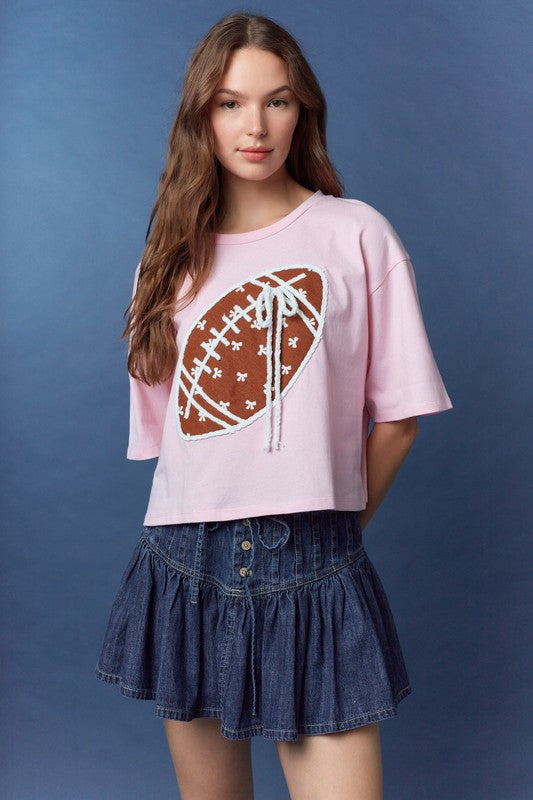 Bow Football Top