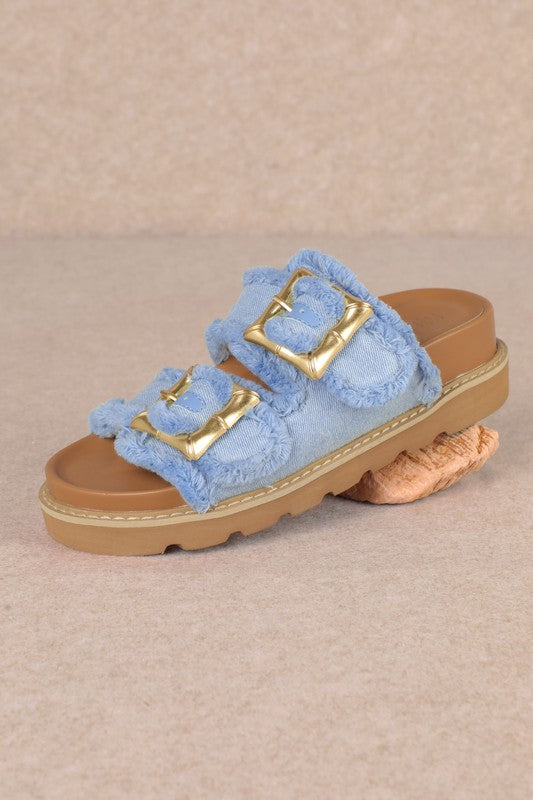 Carlotta Denim Slide
