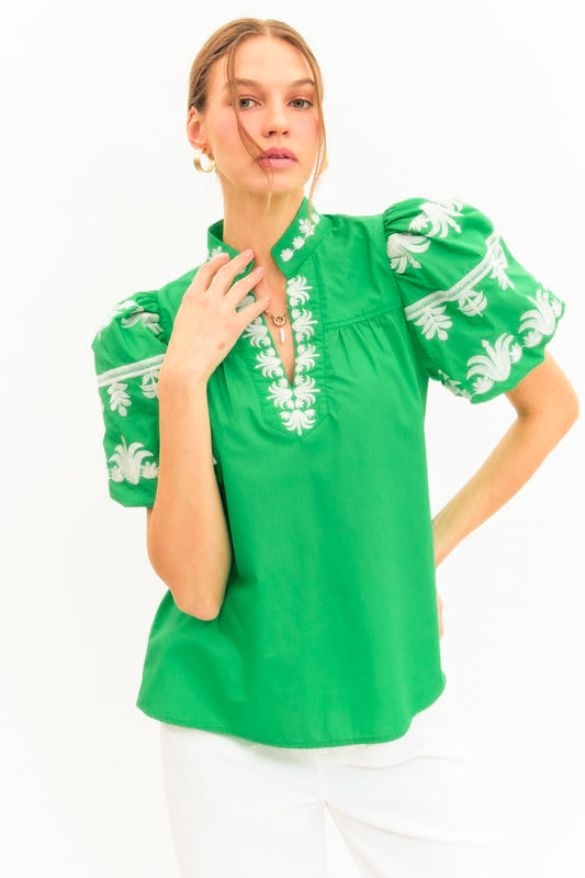 Clover Green Top