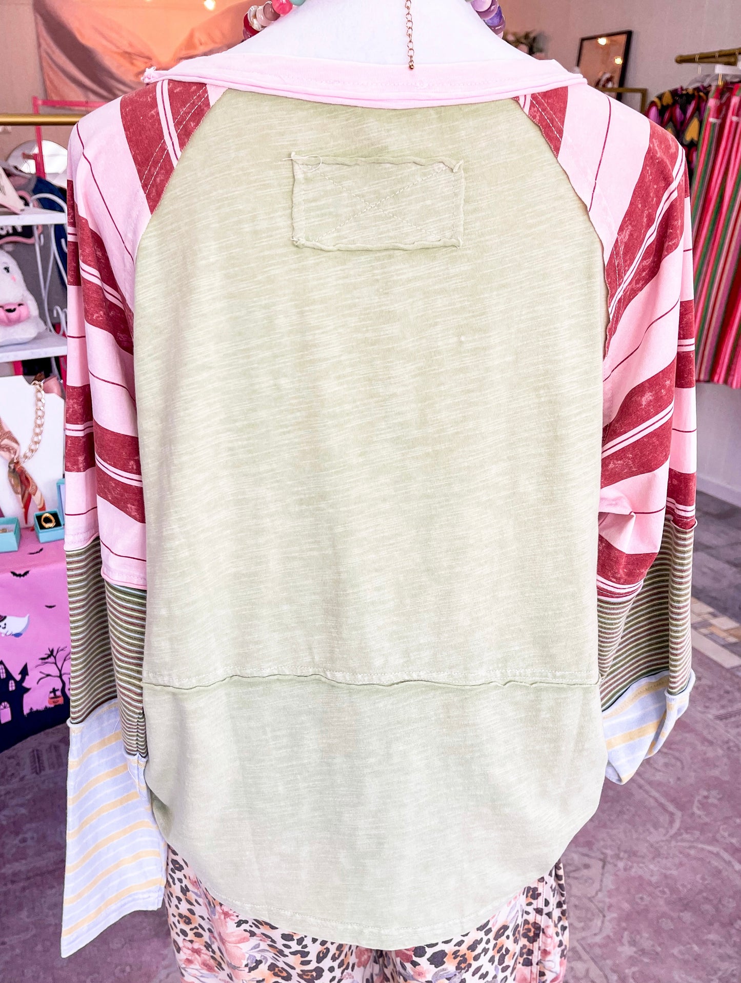 Mixed Stripe Top