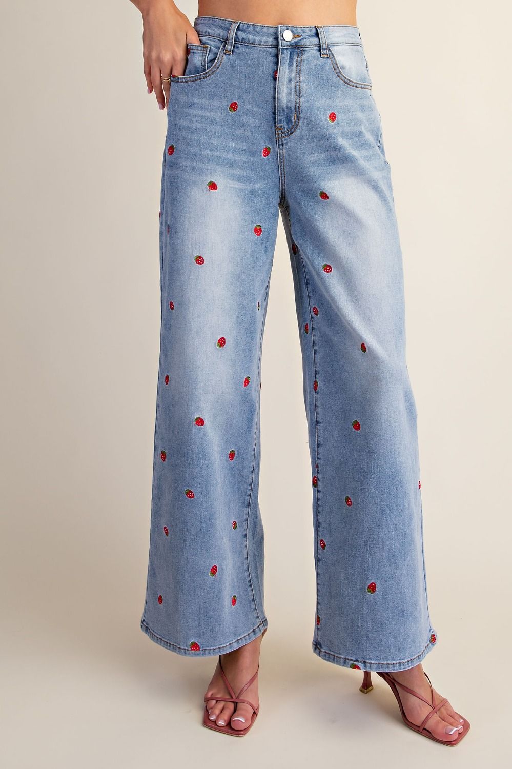 Strawberry Fields Denim Pants
