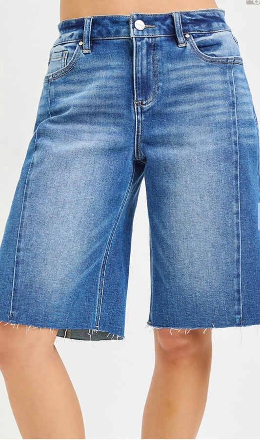 Risen Slouchy Seamed Jorts