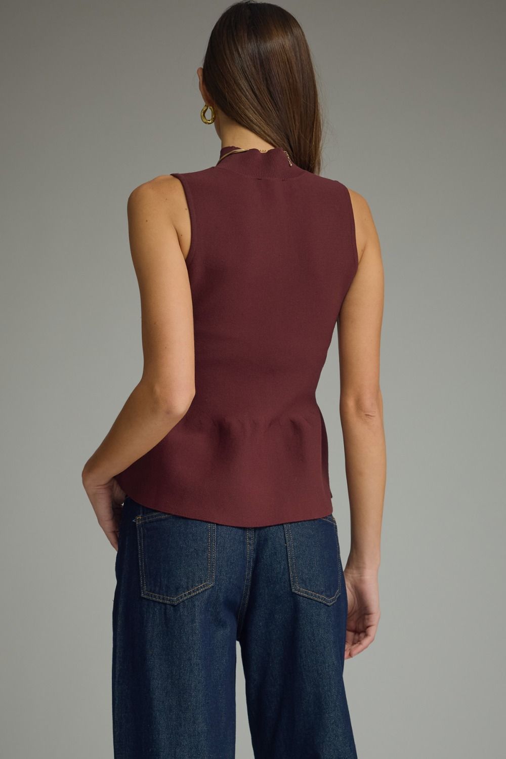 Mock Neck Sweater Top