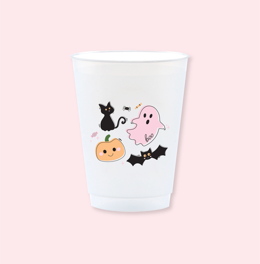 Boo Crew Halloween Frosted 16oz Reusable Cups - Set of 6