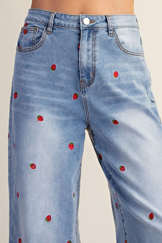 Strawberry Fields Denim Pants