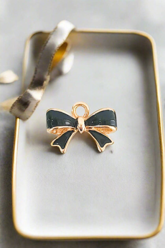 Black Bow Charm