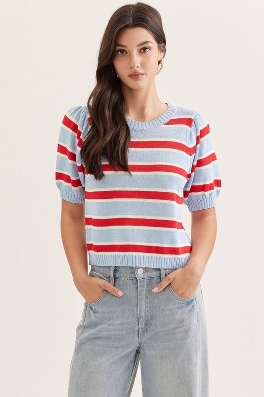 Americana Puff Sleeve Top