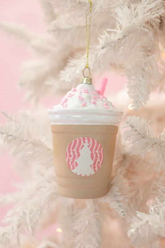 Frappe All the Way - Frozen Coffee Drink Christmas Ornament