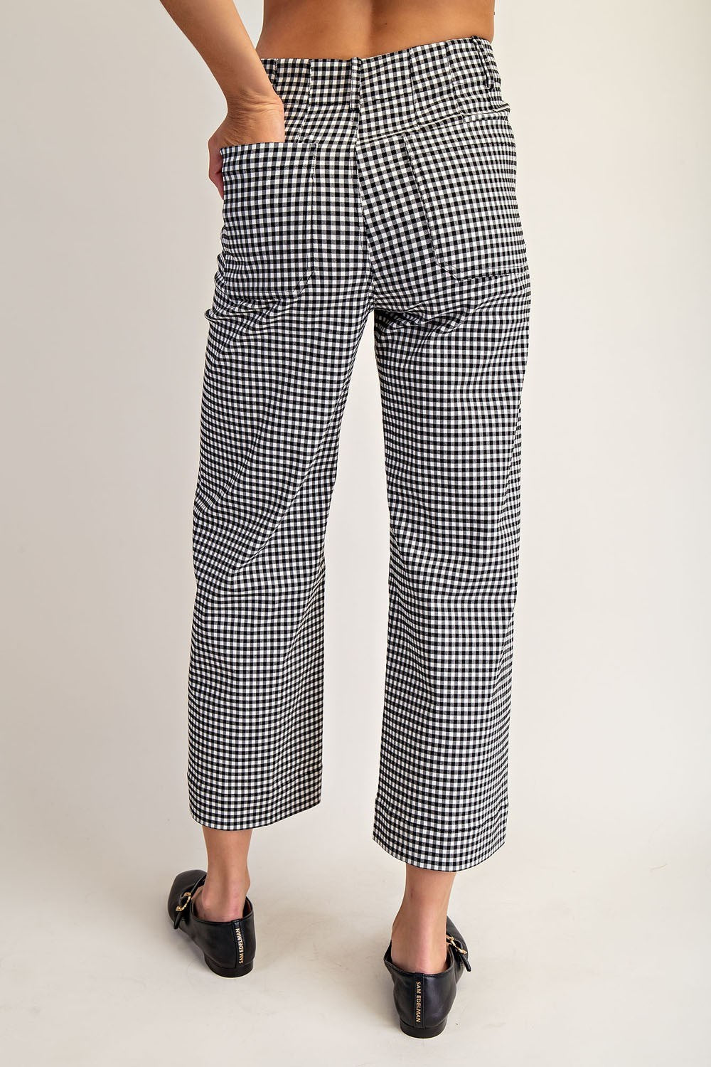 Gingham Patch Pocket Pants