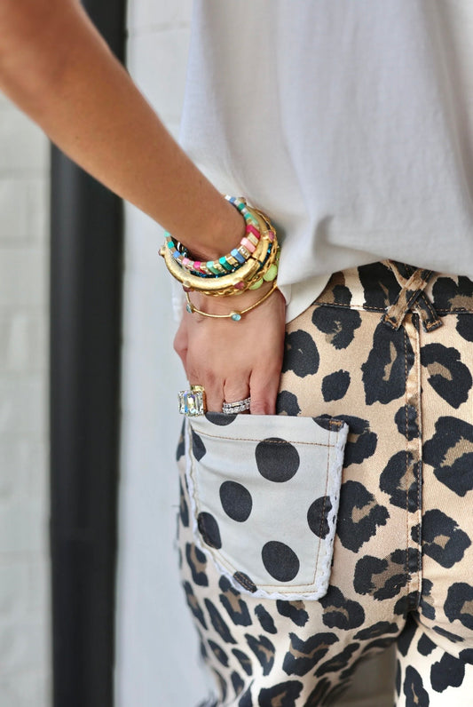 Spot On Leopard Denim Pants