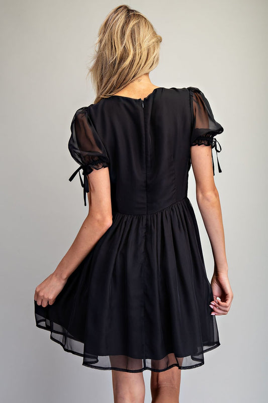 Tie Front Mini Dress