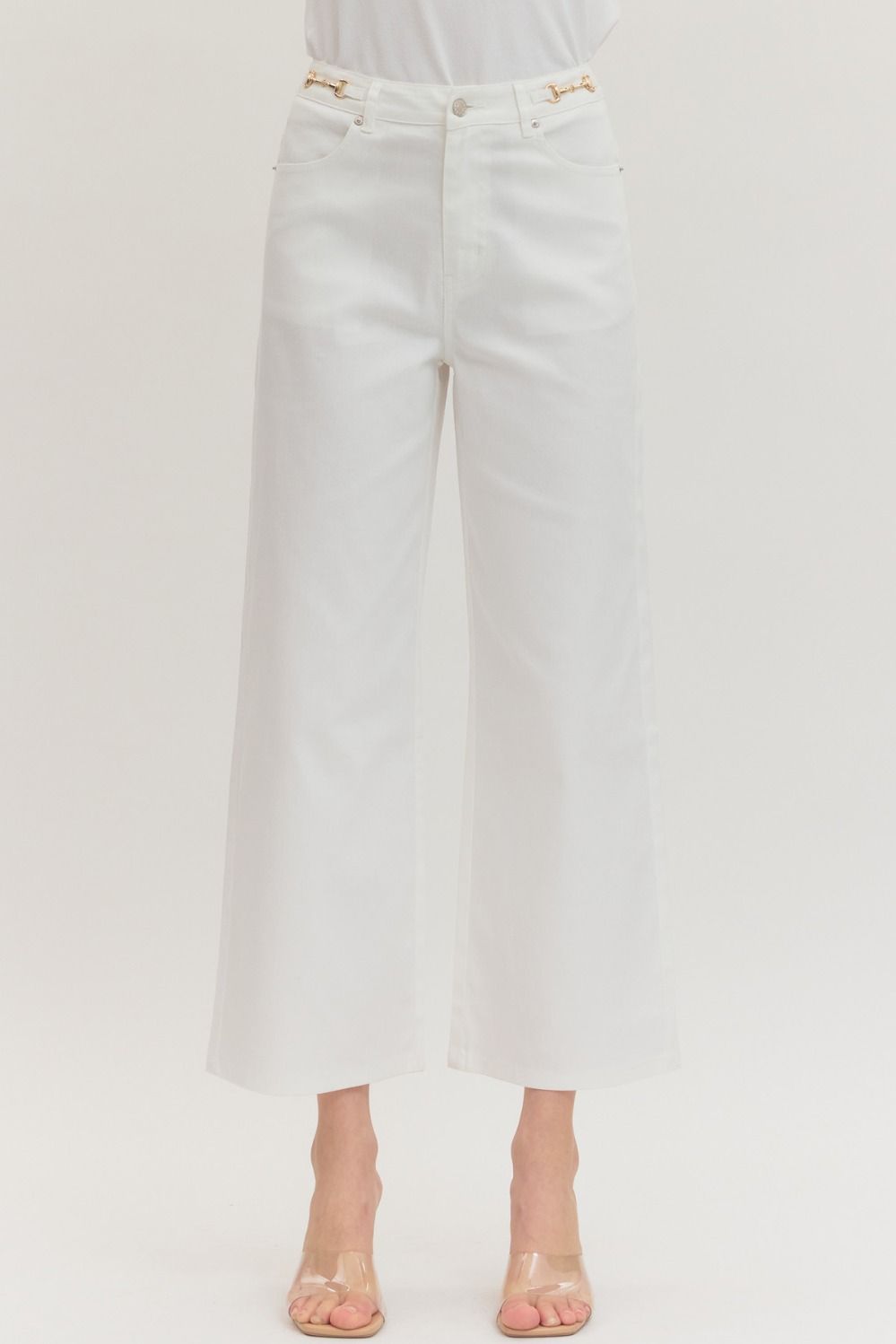 Straight Leg Horsebit Pants