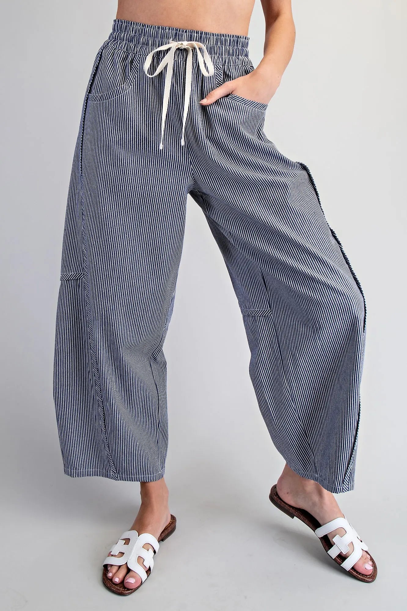 Striped Relaxed Fit Pants