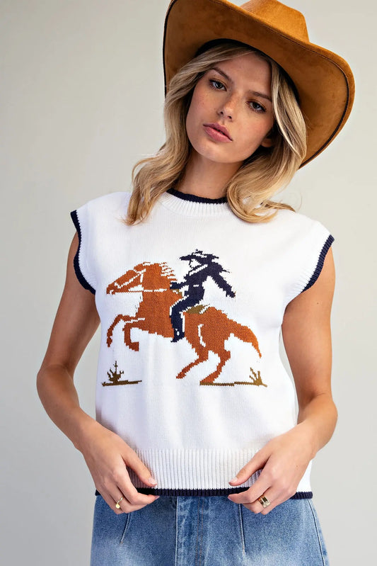 Western Girl Knit Top