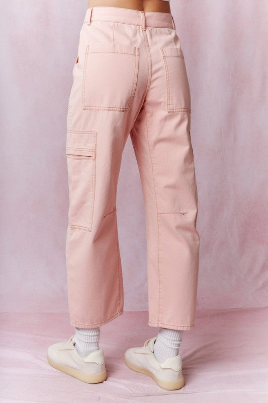 Pinky Cargo  Barrel Pant