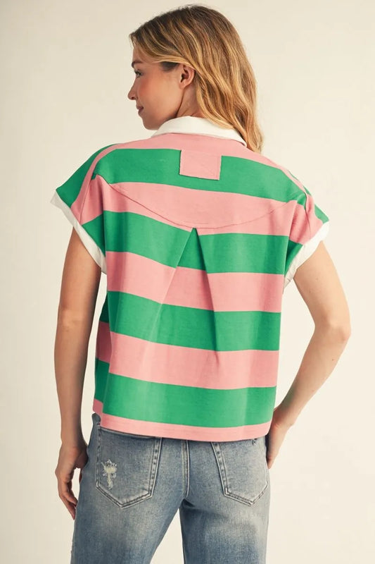 Rugby Stripe Top