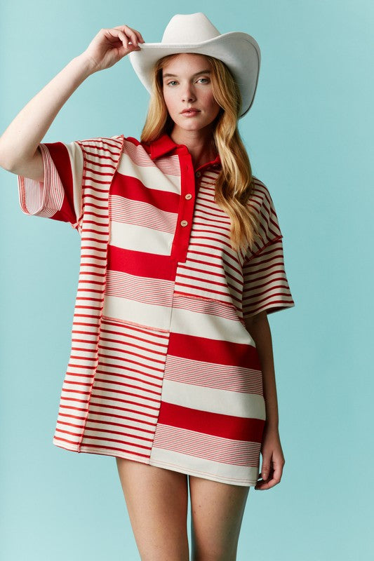 Stripe T-shirt Dress