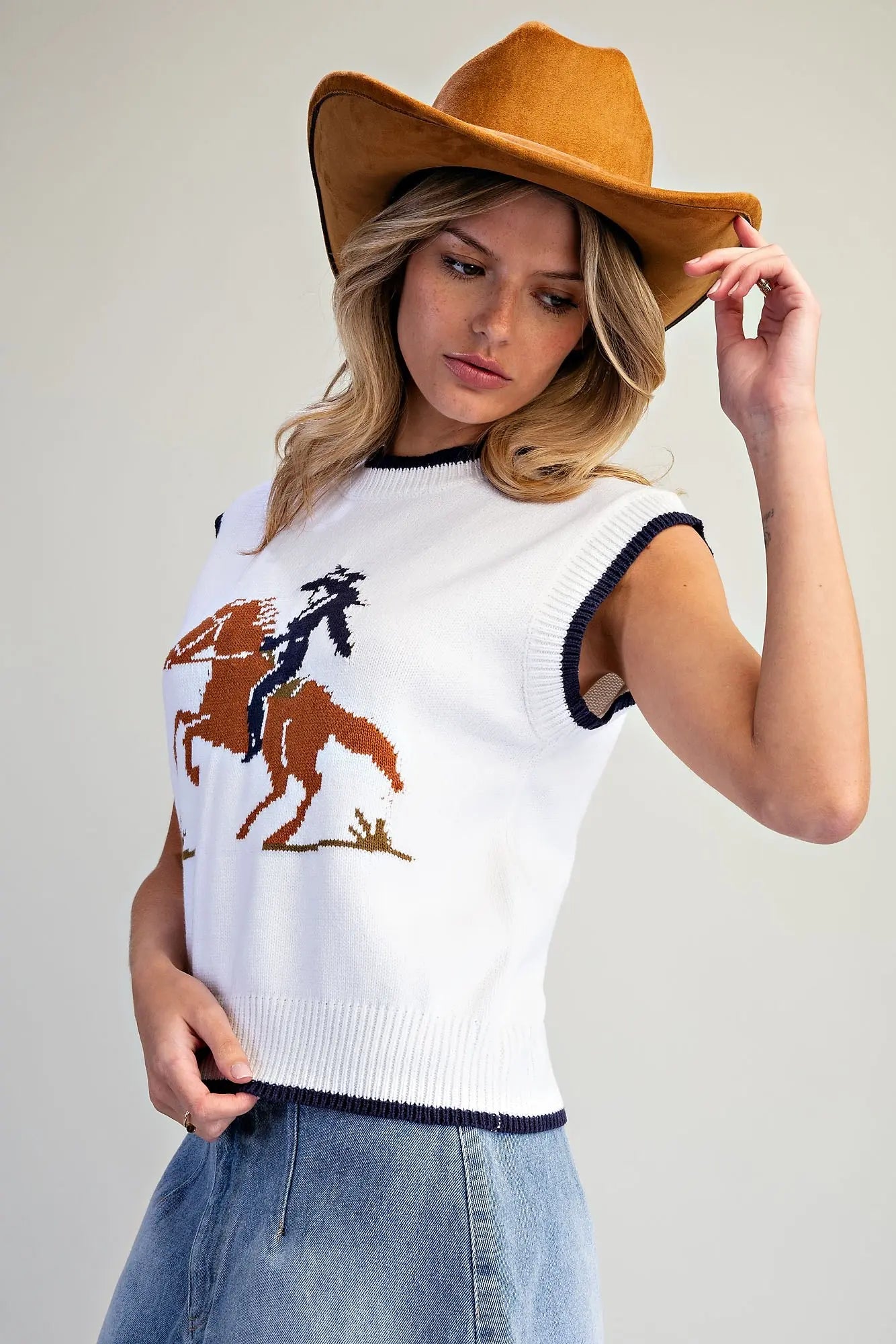 Western Girl Knit Top