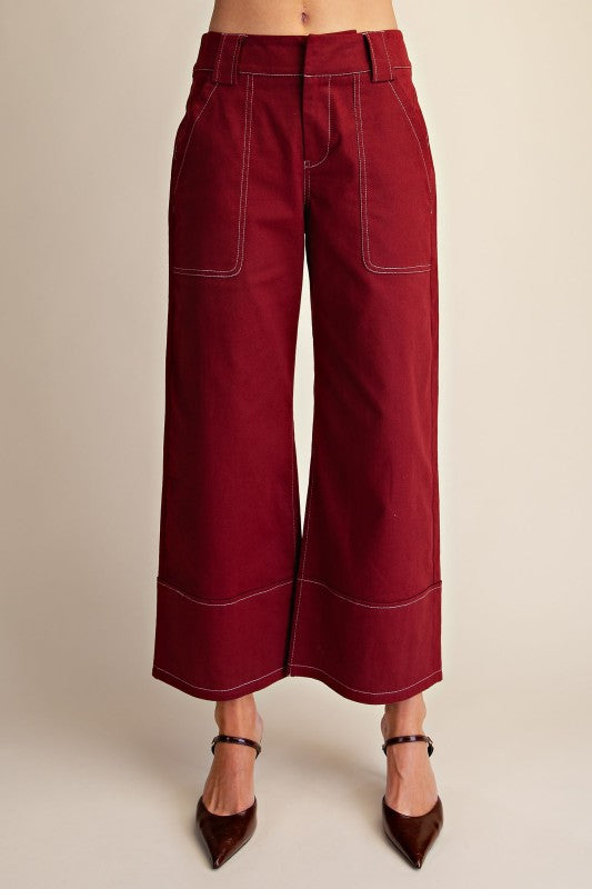 High Rise Wide Leg Pants