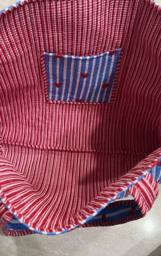 Sweet On You Tote and Cosmetic Bag Set