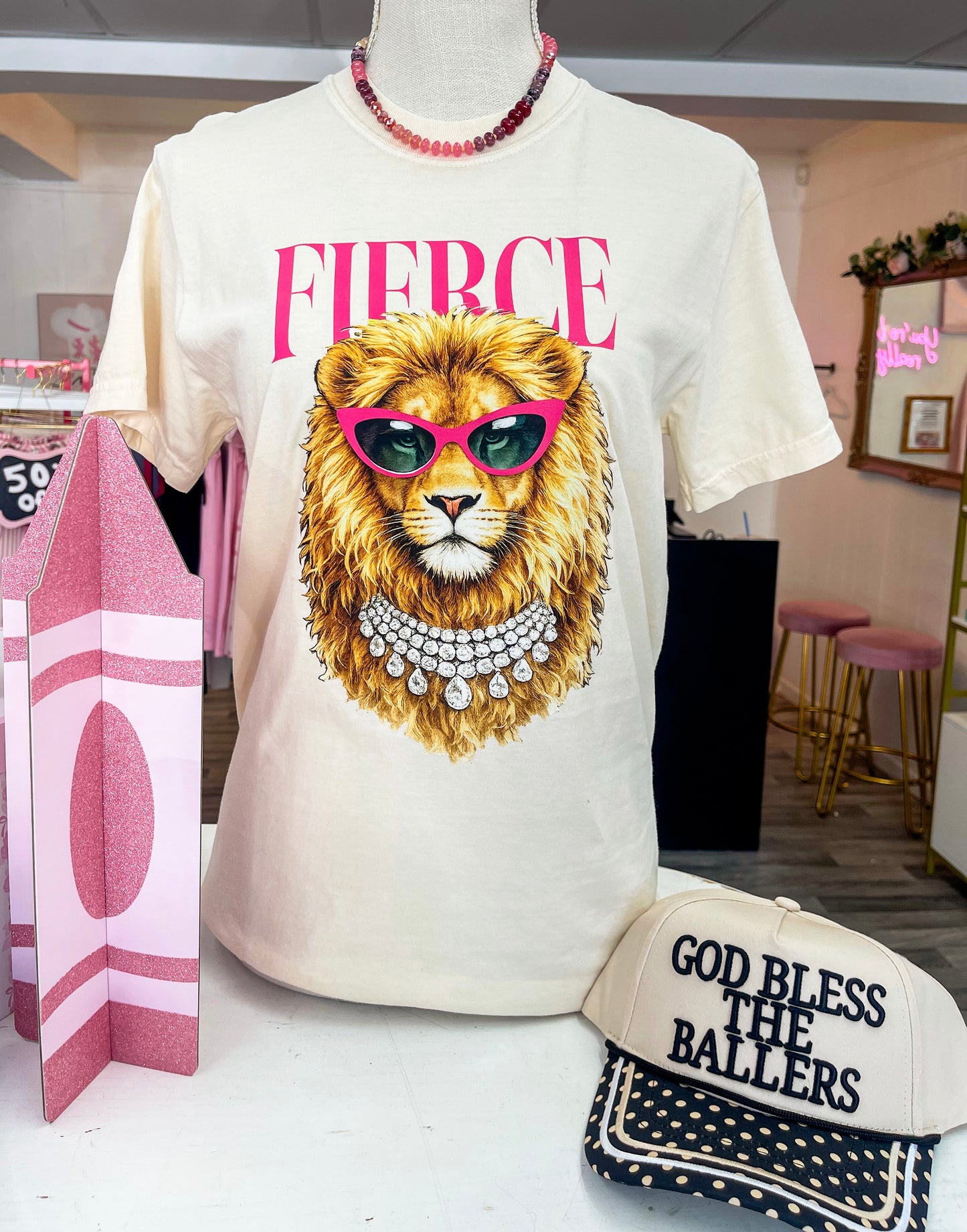 Fierce Boujee Lion Graphic Tee