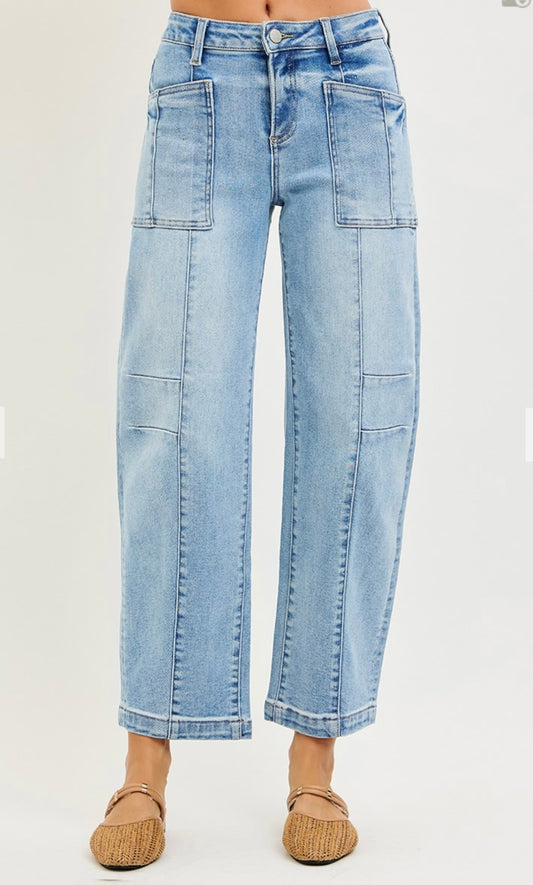 Risen Slouchy Ankle Boyfriend Jeans